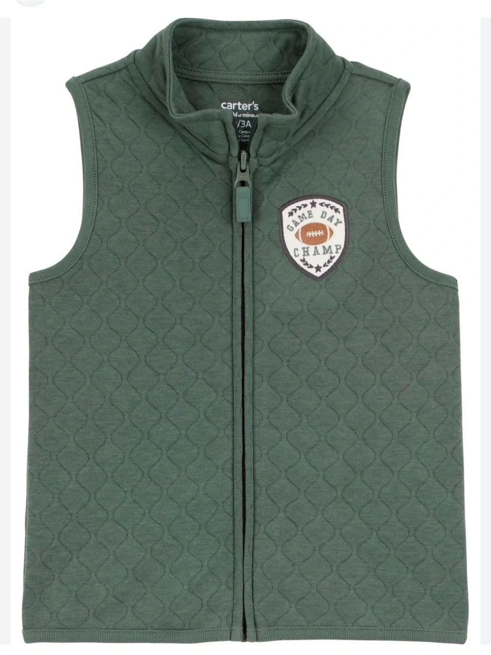 CARTER’s quilted vest and thermal shirt size toddler boys 3T